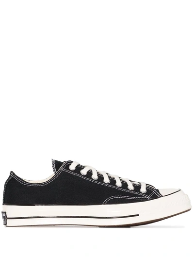 Converse Chuck 70 Low Vintage Canvas Sneakers Black In Navy