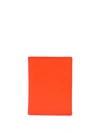 Comme Des Garçons Colour-block Cardholder Wallet In 橘色
