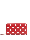 COMME DES GARÇONS POLKA DOT-PRINT ZIP-AROUND WALLET