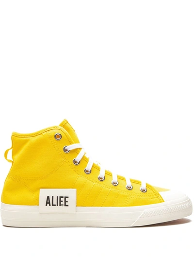 Adidas Originals X Alife Nizza High-top Sneakers In 黄色