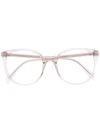 CELINE GLITTER TRANSPARENT-FRAME GLASSES