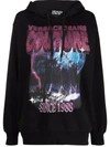 VERSACE JEANS COUTURE GRAPHIC-PRINT COTTON HOODIE
