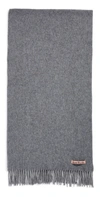 Acne Studios Canada Narrow Wool Scarf In Grey