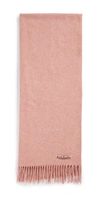 Acne Studios Canada Narrow Fringed Wool Scarf In Pink