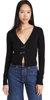 Versace Embellished Distressed Cashmere And Wool-blend Cardigan
