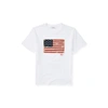 Polo Ralph Lauren Flag Cotton Jersey Tee In White
