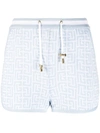 BALMAIN MONOGRAM JACQUARD SHORTS