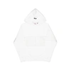 Gcds White Hoodie With Logo Band Detail