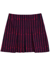 GUCCI COTTON SKIRT WITH STARS AND HEARTS GG,657771ZAG2G4390