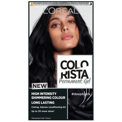 L'oréal Paris Colorista Permanent Gel Hair Dye (various Shades) In 0 Deep Black