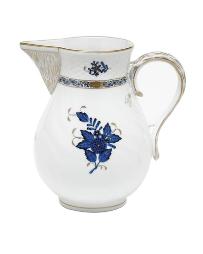 Herend Chinese Bouquet Black Sapphire Pitcher
