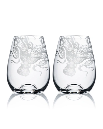 Caskata Lucy Stemless Wine Glasses, Set Of 2