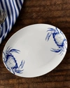 CASKATA BLUE CRABS COUPE OVAL PLATTER, 14",PROD244030183