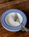 Caskata Newport Garden Gate Rimmed Soup Bowls, Set Of 4