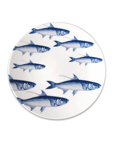 Caskata School Of Fish Coup Salad Plates, Set Of 4