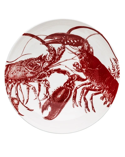 Caskata Lobster Red 11.5" Wide Serving Bowl, Set Of 4