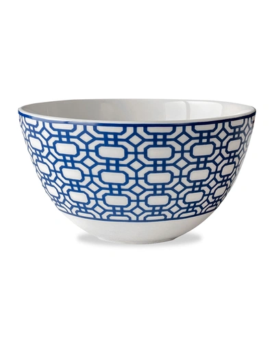 Caskata Newport Garden Gate Tall Cereal Bowls, Set Of 4