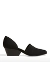 Eileen Fisher Hallo Womens Knit Stretch Wedge Heels In Black