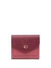 Coach Wyn Small Colour-block Wallet In Pink