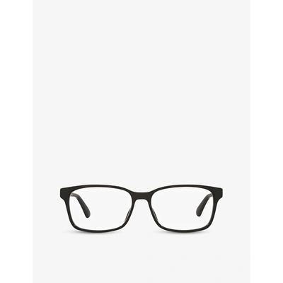 Gucci Gg0826o Rectangle-frame Acetate Optical Glasses In Black