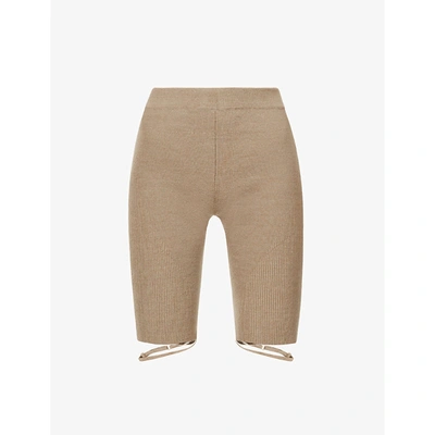 Jacquemus Khaki La Montagne 'le Short Sierra' Shorts In Green
