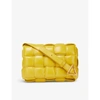 Bottega Veneta Padded Cassette Intrecciato Leather Cross-body Bag In Mirabelle Gold