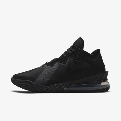 Nike Lebron 18 Low Basketball Shoe In Black/black/black