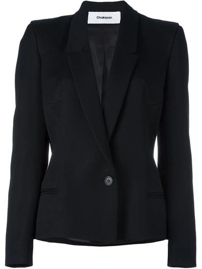 Chalayan Signature Fitted Jacket In Black
