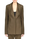 GIVENCHY WOMEN'S WOOL DRAPED-LAPELS JACKET,400014128846