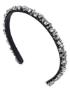 Jennifer Behr Essen Crystal-embellished Headband In Black