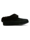 Sorel Go Coffee Run Suede Slippers In Black