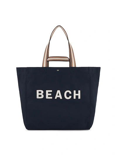 Anya Hindmarch Household Beach Recycled Canvas Tote Bag In Marine