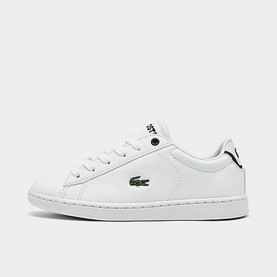 Lacoste Little Kids Carnaby Evo Casual Sneakers From Finish Line In White