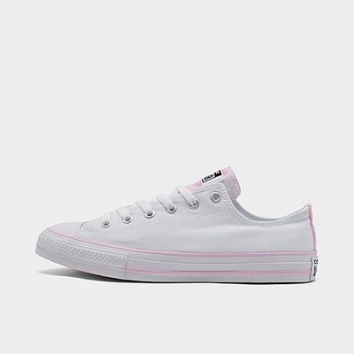 Converse Girls' Little Kids' Chuck Taylor All Star Multi Stripe Casual Shoes In White/pink