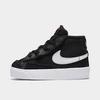 Nike Blazer Mid '77 Baby/toddler Shoes In Black/white-white-total Orange