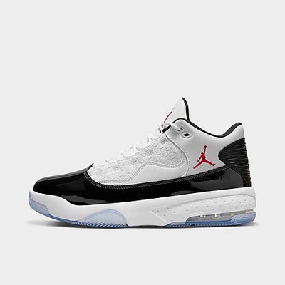 Nike Jordan Max Aura 2 Basketball Shoes In White/gym Red/black