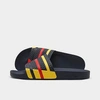 Adidas Originals Adidas Men's Originals Adilette Slide Sandals In Ink/red/yellow