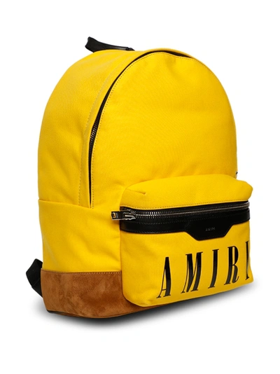 Amiri Canvas Classic Backpack In Yellow