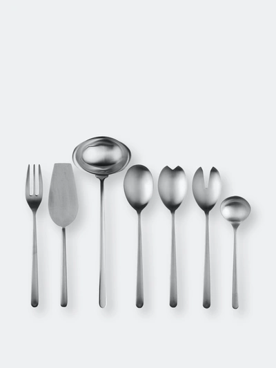Mepra Linea Ice Full Serving Set, 7 Piece In Stainless Steel