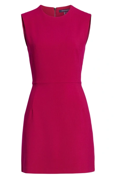 French Connection Sundae Stretch Minidress In Bright Baked Cherry