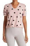 Blush/Black Big Dots