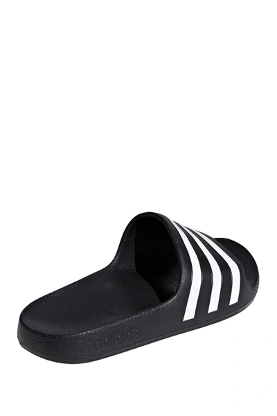 Adidas Originals Kids' Adidas Adilette Aqua Slide Sandal In Black/white