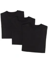 Jil Sander 3 Pack Plus Organic Cotton T-shirt In Black