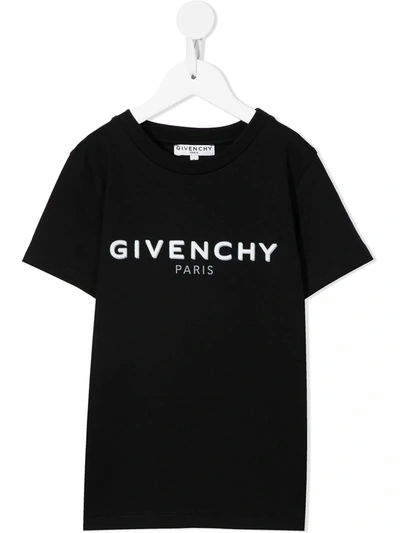 Givenchy Kids' Logo-print T-shirt In Black