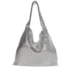 PACO RABANNE PIXEL SILVER-TONE CHAINMAIL SHOULDER BAG,4071907