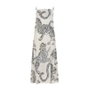 Desmond & Dempsey The Jag Printed Cotton Nightdress In Cream