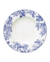 Caskata Arbor Blue Rimmed Soup Bowl, Set Of 4