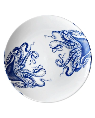 Caskata Blue Lucy Coupe Dinner Plates, Set Of 4