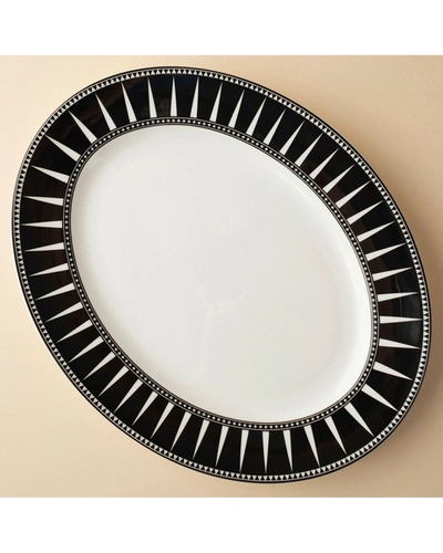 Caskata Marrakech Rimmed Oval Platter, 16"