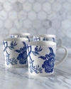 CASKATA ARCADIA BLUE MUGS, SET OF 4,PROD244030152